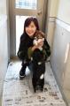 アンバサダーの伍代夏子氏がいしかわ動物愛護センター