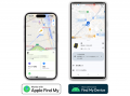 世界初、Apple”探す”とGoogle”デバイスを探す”に対応