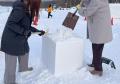 さっぽろ羊ヶ丘展望台で「雪像制作体験」を開催。雪像