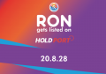 仮想通貨ロン(RON)が本日上場へ