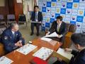 杉良太郎特別防犯対策監 富山県警察高岡警察署を訪問