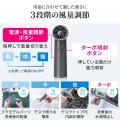 コンパクトで軽量！風速が4段階で調節できるコスパに