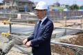 【埼玉県】屋内50m水泳場の建設工事現場を知事が視察