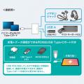 タブレットを充電しながら有線イヤホンとUSB機器が使