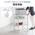 プリンタ＆シュレッダーをまとめて収納できる多機能プ