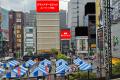 新橋のランドマーク大型屋外ビジョン「新橋SLビジョン
