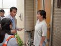 杉対策監 千葉市中央区都町で戸別訪問を実施　地域住