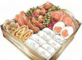 【象印銀白弁当】かねふくの明太子とコラボしたお弁当