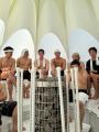 2025年度新入社員が万博サウナ「太陽のつぼみ」で研修