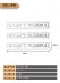 【新発売】CRAFTWORKS カー用クリアステッカー 3枚セ