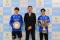 AFCチャンピオンズリーグ2で優勝したガンバ大阪の岸本武流選手と美藤倫選手が高槻市役所を訪問