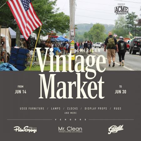 AMERICAN VINTAGE MARKET 開催のお知らせ