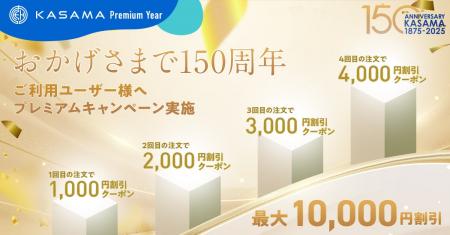 明治8年創業の株式会社KASAMA 「創業150周年記念キャ