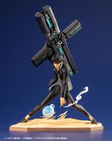 アニメ『TRIGUN STAMPEDE』より、巨大な十字架型の重