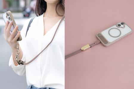 スマホのショルダーストラップ＆USB Type-Cケーブルの