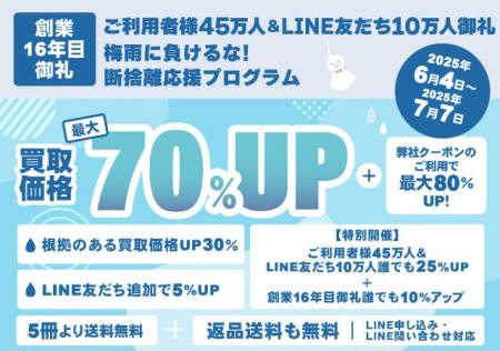 《6月～7月 お客様大感謝・大還元・断捨離応援 スーパ
