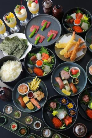A5等級飛騨牛付き！みんなでわいわい♪贅沢手巻き寿司