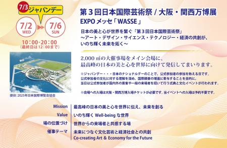 大阪・関西万博会場 EXPO メッセ「WASSE」にて開催！2
