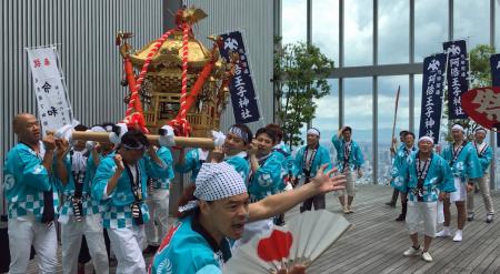 「阿倍野神輿（あべのみこし）」と「阪南獅子舞utf-8