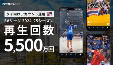 1シーズン目で累計5,500万再生達成！国内バレーボール