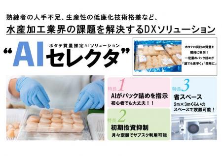 水産加工業DXソリューション「AIセレクタ」2022年2月1