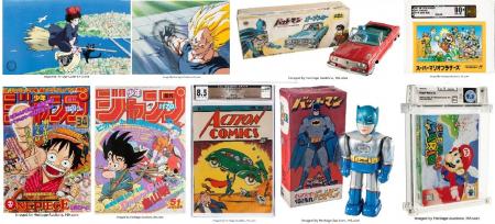 ビデオゲーム、アニメ、マンガ、レトロ玩具などをヘリ