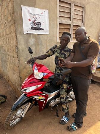 アフリカ農村でのコミュニティバイクのレンタル事業の
