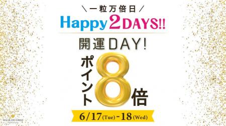 6/17～18 一粒万倍日限定！【ポイント８倍】HAPPY 2DA