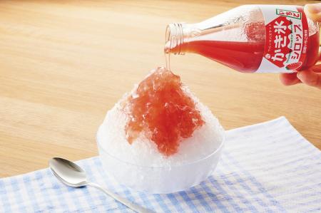 国産のいちごと砂糖だけでつくった「かき氷シロップ　