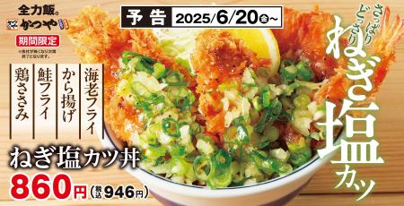 さっぱり＆がっつりを叶えたい「ねぎ塩カツ丼」かつや