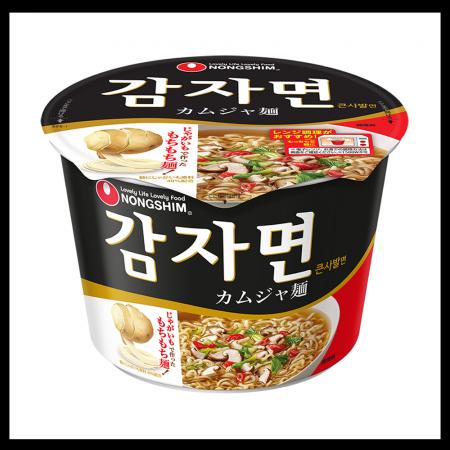 【新製品】じゃがいもで作ったもちもち麺とピリ辛スー
