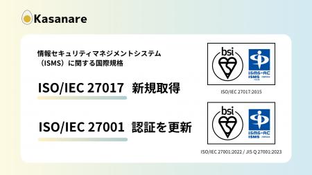カサナレ株式会社、情報セキュリティマネジメントシス