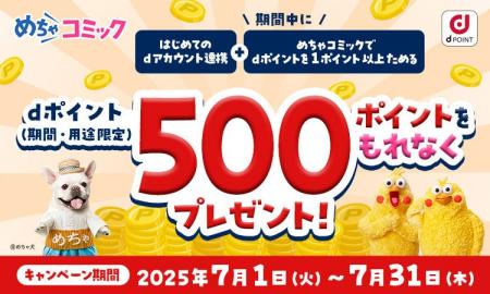 めちゃコミックIDとdアカウントを連携させるとdポイン