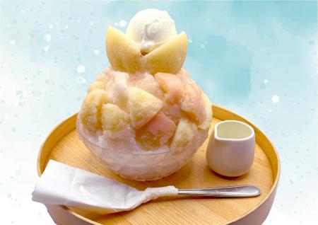 かき氷専門店『しろいくも』梅田大人気の桃が今年もス
