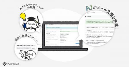 MA+SFA一体型ツール「Kairos3」、AIメルマガ作成・AI