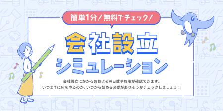 freee会社設立、「会社設立シミュレーション」のutf-8