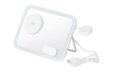 『LEDミラー付き「3in1ワイヤレスチャージャー」』を