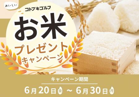 ゴルフ用品でお米が当たる！老舗ゴルフショップ「コト