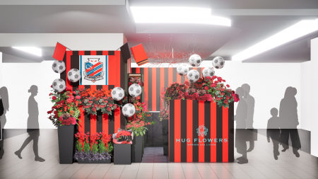 花屋が赤黒で染まる2日間！コンサ愛×花の力で地域を元