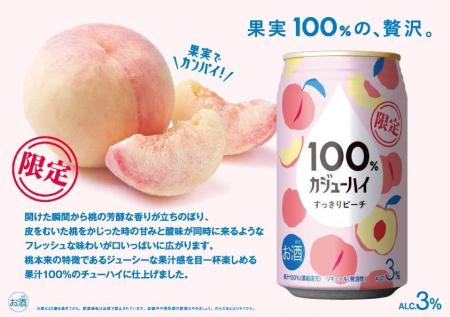 【新発売】『果実100%の、贅沢。』100% カジューハイ