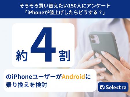 【セレクトラ独自調査】約4割が「iPhoneやめるかも」|