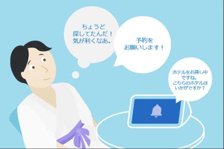 世界初！宿泊予約中の方々が希望する場合に宿泊施設を