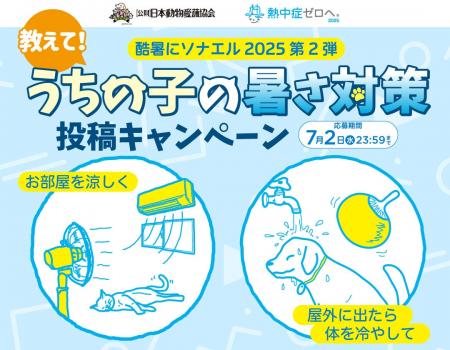 ペットも熱中症に注意！みんなで対策をシェアしよう　