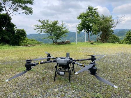 トルビズオン、福岡県那珂川市成竹区での防災訓練にて