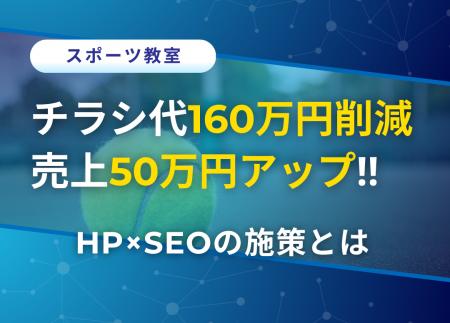 チラシ160万円削減、売上50万円アップへ─HP×SEOの施策