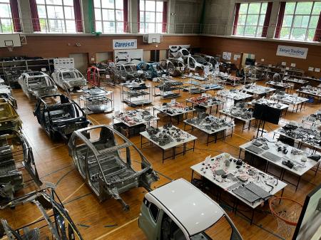 三洋貿易、国内最大級の電気自動車（EV）分解部品の展