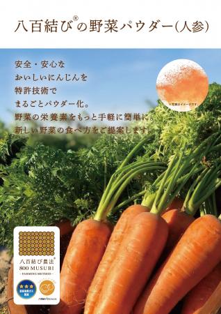 特許技術を用いて野菜の栄養素と食物繊維、植物性エク