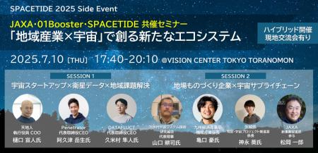 JAXA・01Booster・SPACETIDE共催セミナー【「地域産業