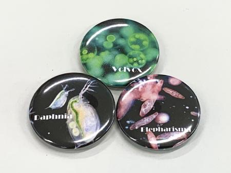 豊橋市視聴覚教育センターが「微生物オリジナル缶バッ