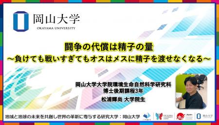 【岡山大学】闘争の代償は精子の量～負けても戦いすぎ